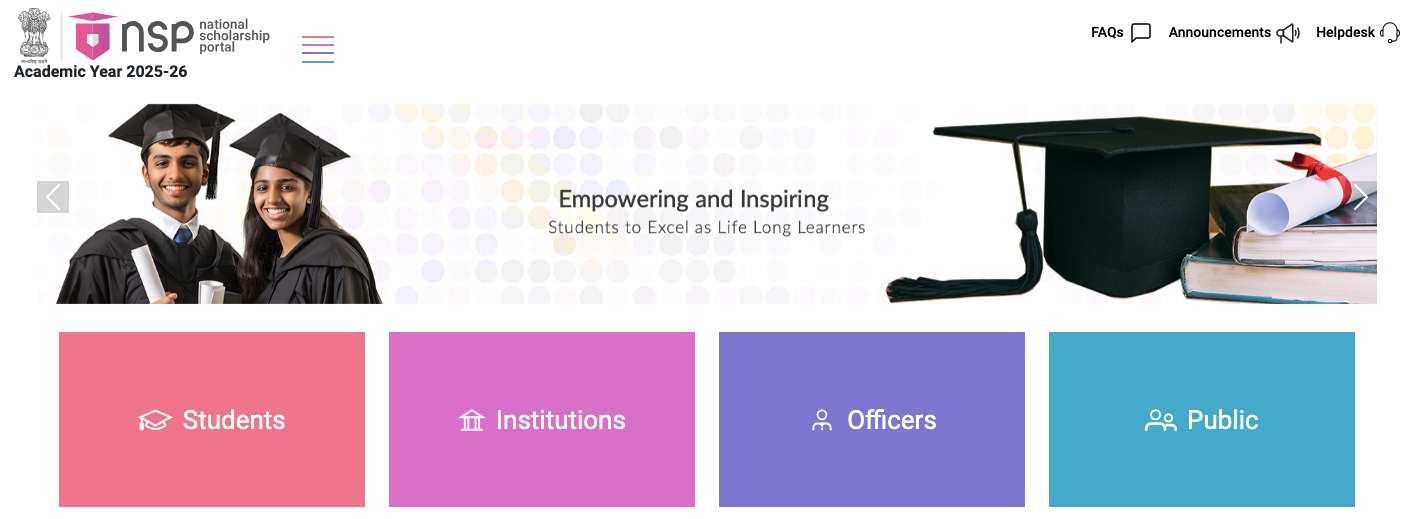 NSP-National-Scholarship-Portal